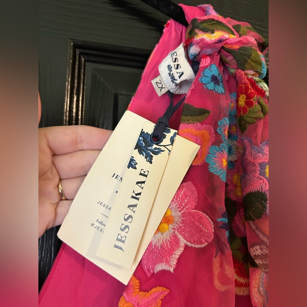 JESSAKAE HIBISCUS 2X Dress 🌺 NWT - Picture 4 of 4